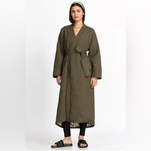 NWOT JOHNNY WAS CALME Ava Quilted Robe Coat size Large